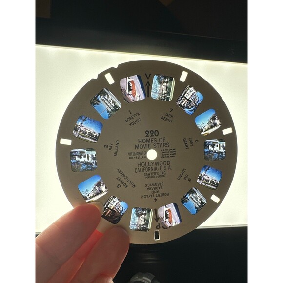 Vintage View-Master Reel #220 Homes of Movie Stars Hollywood CA - Picture 3 of 3
